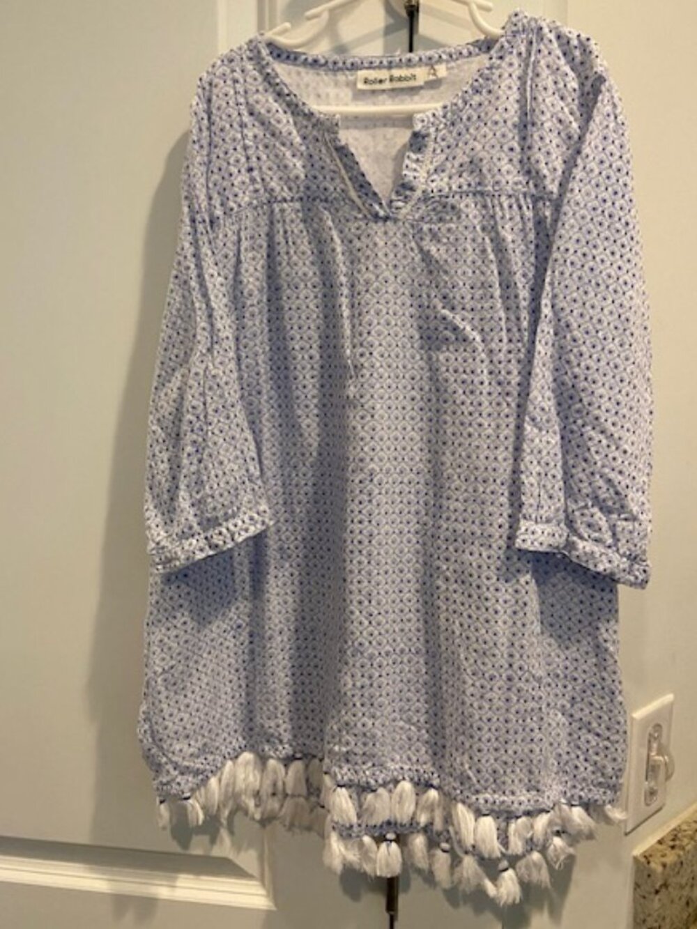 Roller Rabbit Girls size 12 Beach Tunic Cover Up